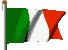 Italian flag clipart animated
